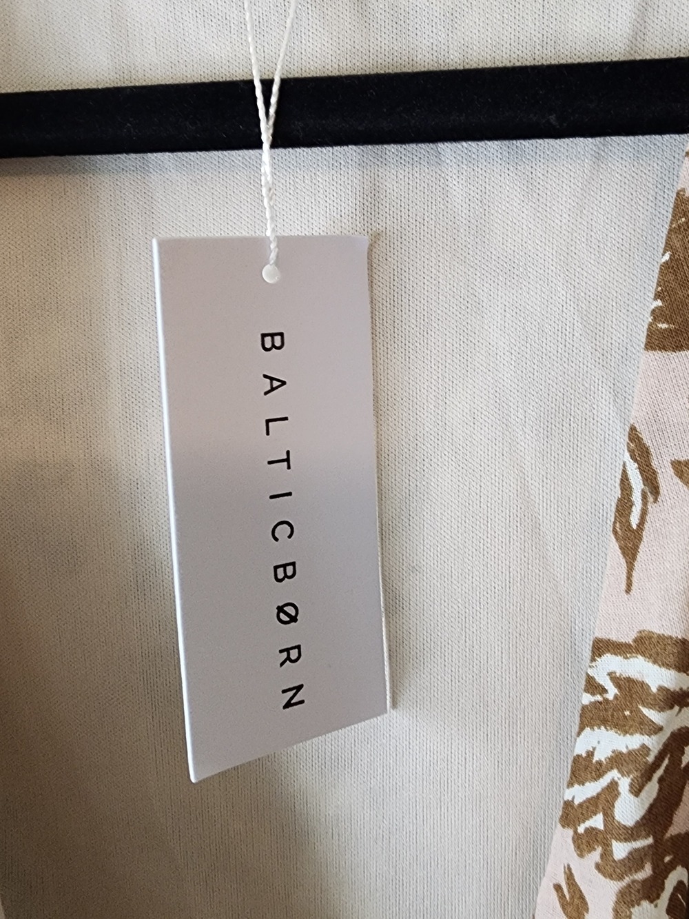 Baltic Born Cream Brown Floral Wrap Dress - Picture 4 of 7